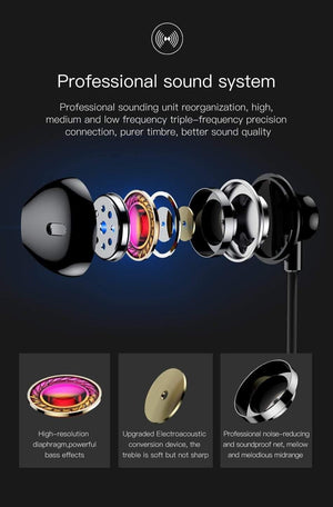 Planet Gates Baseus Wired Earphone In Ear Headset With Mic Stereo Bass Sound 3.5mm Jack Earphone Earbuds Earpiece For iPhone Samsung Xiaomi