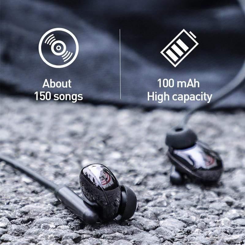 Baseus Wireless Bluetooth Earphone Sports Waterproof Neckband headphone Hi-Fi Stereo headset Support iOS/Android Phones HD Call