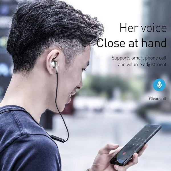 Baseus Wireless Bluetooth Earphone Sports Waterproof Neckband headphone Hi-Fi Stereo headset Support iOS/Android Phones HD Call