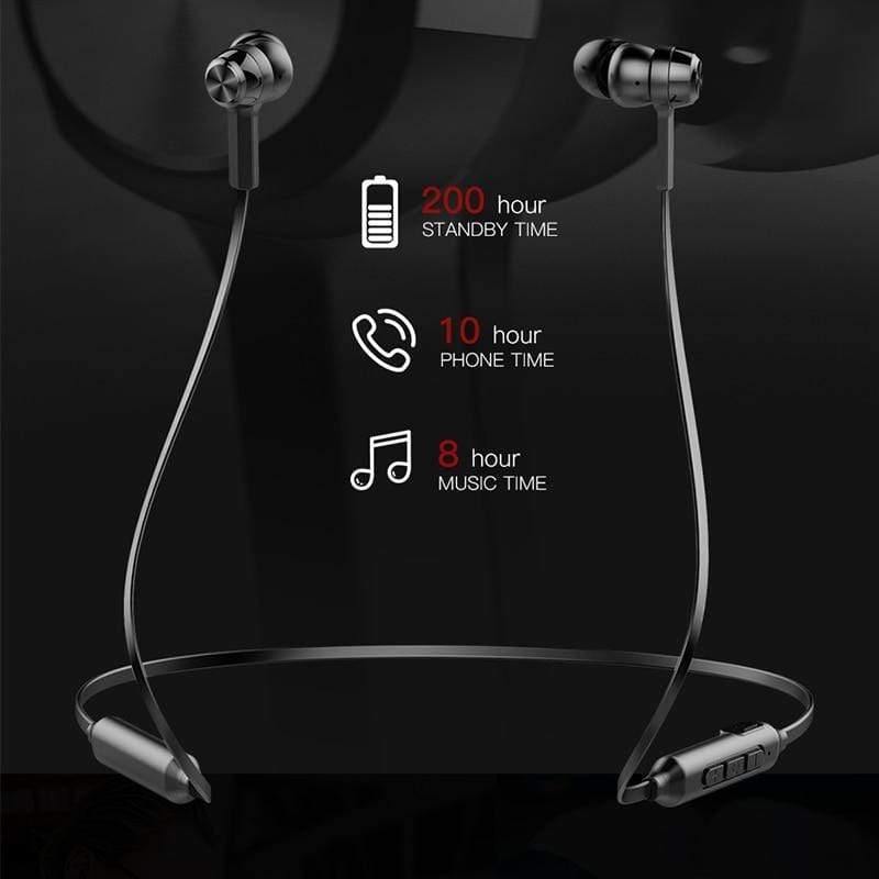 Baseus Wireless Bluetooth Earphones S06 Sports Neckband Magnetic Wireless Headphone With Mic For All Phones (BLACK)