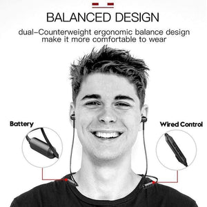 Baseus Wireless Bluetooth Earphones S06 Sports Neckband Magnetic Wireless Headphone With Mic For All Phones (BLACK)