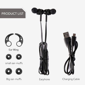 Baseus Wireless Bluetooth Earphones S06 Sports Neckband Magnetic Wireless Headphone With Mic For All Phones (BLACK)