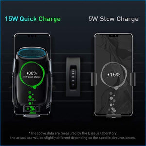 Baseus Wireless Car Holder for Phone Quick Charge 3.0 Fast Wireless Charger Air Vent Mount Holder Car Wireless Charger