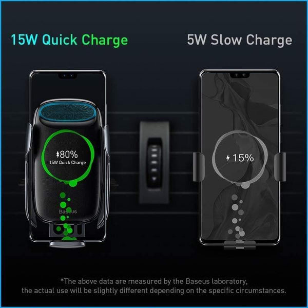 Baseus Wireless Car Holder for Phone Quick Charge 3.0 Fast Wireless Charger Air Vent Mount Holder Car Wireless Charger