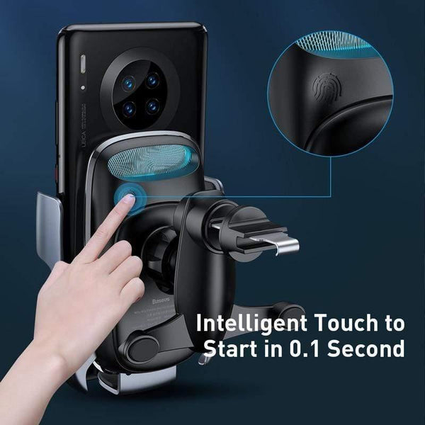 Baseus Wireless Car Holder for Phone Quick Charge 3.0 Fast Wireless Charger Air Vent Mount Holder Car Wireless Charger