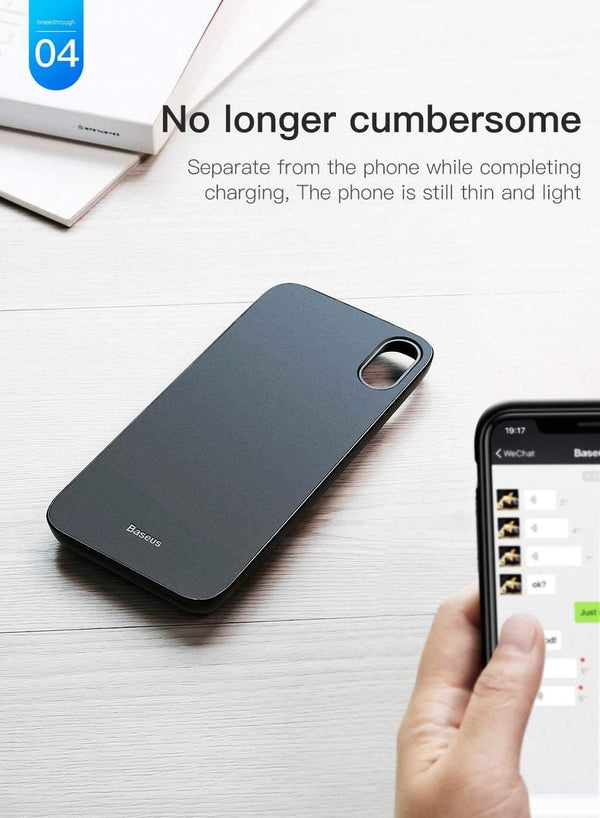 Planet Gates Baseus Wireless Charger Power Bank For iPhone X Battery Case Wireless Charing Powerbank For iPhone X Charger Case