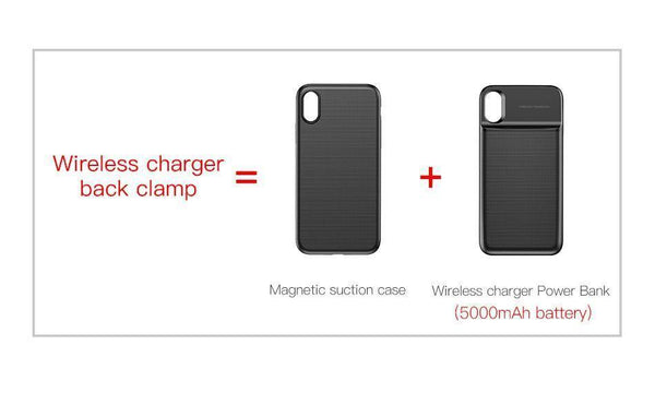 Planet Gates Baseus Wireless Charger Power Bank For iPhone X Battery Case Wireless Charing Powerbank For iPhone X Charger Case