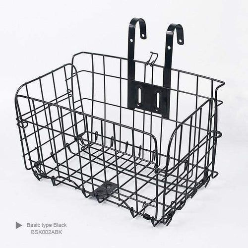 Planet Gates Basic type Black / China Bicycle Basket Handlebar Pannier Cycling Carryings Iron Casing Pouch Cycle Luggage Bag Heavy Duty / Basic Type Options