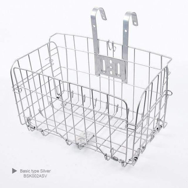Planet Gates Basic type Silver / China Bicycle Basket Handlebar Pannier Cycling Carryings Iron Casing Pouch Cycle Luggage Bag Heavy Duty / Basic Type Options