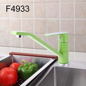Planet Gates bath faucet 1 Set White Fashion Style Multi-color Bathroom Basin Faucet Cold And Hot Water Bath Sink Taps Mixer 360 Rotation F4932