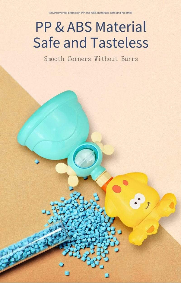 Planet Gates Bath Toys Baby Water Game Faucet Shower Rubber Duck Waterwheel Dabbling Water Spray Set For Kids Animals Bathroom Summer Toys