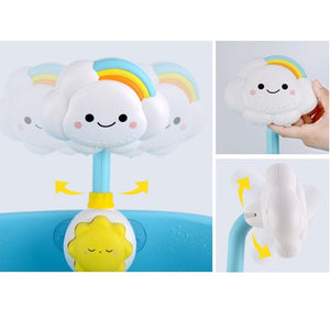Planet Gates Bath Toys for Kids Baby Water Game Clouds Model Faucet Shower Water Spray Toy For Children Squirting Sprinkler Bathroom Baby Toy