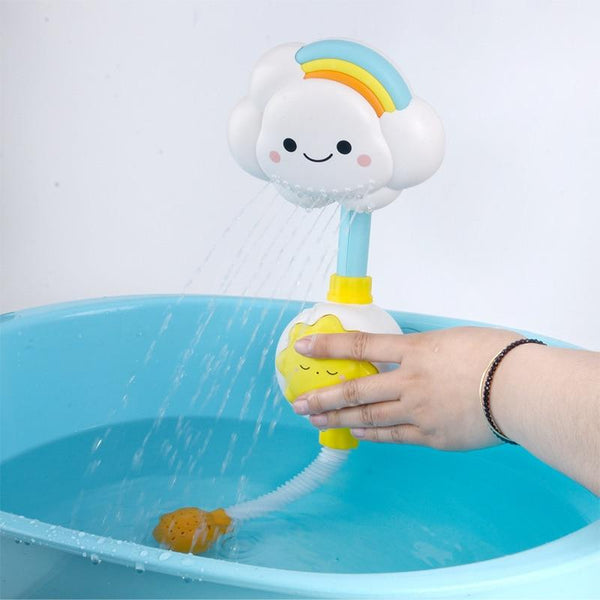 Planet Gates Bath Toys for Kids Baby Water Game Clouds Model Faucet Shower Water Spray Toy For Children Squirting Sprinkler Bathroom Baby Toy