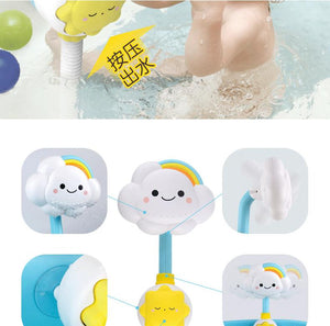 Planet Gates Bath Toys for Kids Baby Water Game Clouds Model Faucet Shower Water Spray Toy For Children Squirting Sprinkler Bathroom Baby Toy