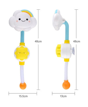Planet Gates Bath Toys for Kids Baby Water Game Clouds Model Faucet Shower Water Spray Toy For Children Squirting Sprinkler Bathroom Baby Toy