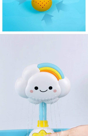 Planet Gates Bath Toys for Kids Baby Water Game Clouds Model Faucet Shower Water Spray Toy For Children Squirting Sprinkler Bathroom Baby Toy