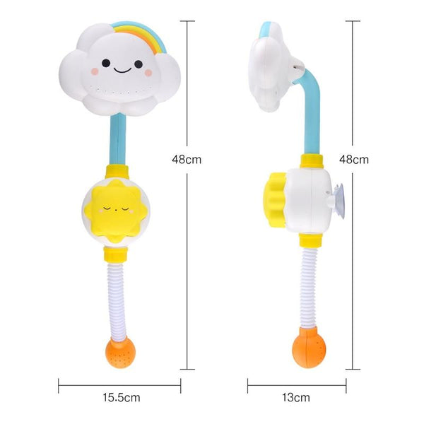 Planet Gates Bath Toys for Kids Baby Water Game Clouds Model Faucet Shower Water Spray Toy For Children Squirting Sprinkler Bathroom Baby Toy