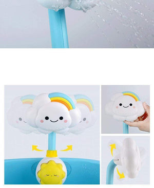 Planet Gates Bath Toys for Kids Baby Water Game Clouds Model Faucet Shower Water Spray Toy For Children Squirting Sprinkler Bathroom Baby Toy
