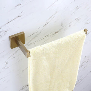 Planet Gates Bathroom Accessories Brushed Gold Stainless Steel Dish Rack Towel Rod Towel Ring Bathrobe Hook Paper Towel Rack