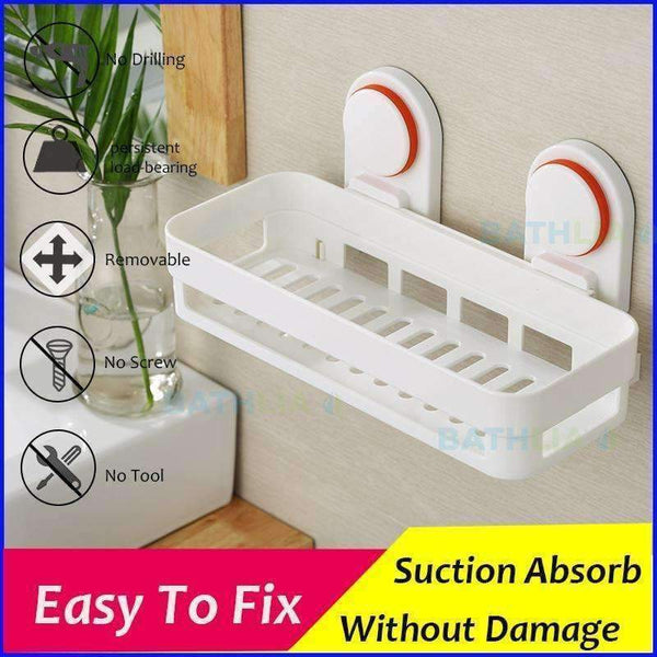 Planet Gates Bathroom Accessories Corner Rack Shower Caddy Shelf  Bathroom Shampoo Holder With Suction Cup Super-big Size Shower Storage Rack
