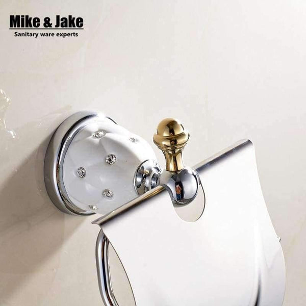 Planet Gates Bathroom accessories diamomd Toilet Paper Holder Roll Holder,Tissue Holder,Solid Brass -Bathroom Accessories Products MC6726