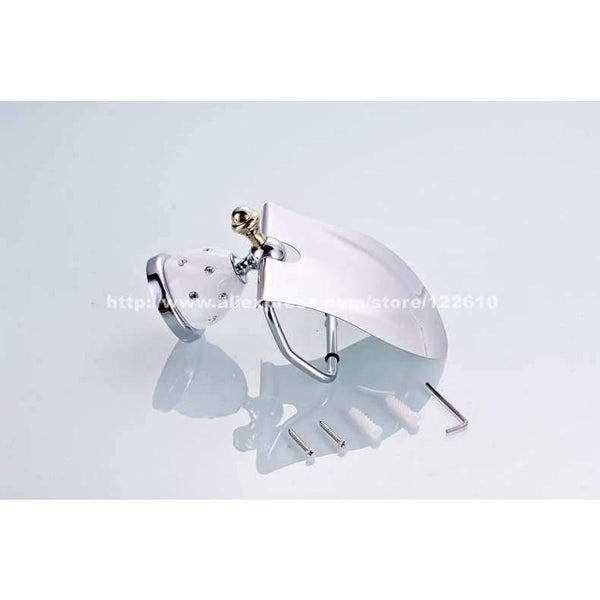 Planet Gates Bathroom accessories diamomd Toilet Paper Holder Roll Holder,Tissue Holder,Solid Brass -Bathroom Accessories Products MC6726