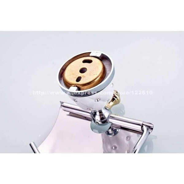 Planet Gates Bathroom accessories diamomd Toilet Paper Holder Roll Holder,Tissue Holder,Solid Brass -Bathroom Accessories Products MC6726