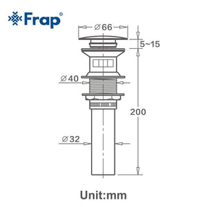Planet Gates Bathroom Basin Sink Pop Up Drain Brass with Overflow Vanity bath Sink Waste Drainer 8 Colors Bathroom accessories Y81034