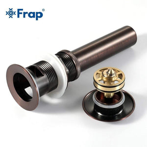 Planet Gates Bathroom Basin Sink Pop Up Drain Brass with Overflow Vanity Sink Waste Drainer 8 Colors Bathroom accessories Y81033