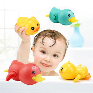 Planet Gates Bathroom Bath Shower Baby Clockwork Swimming Children Play Water Cute Little Yellow Duck Bathing Bathtub Toys For Kid