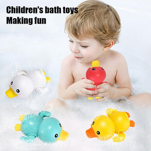 Planet Gates Bathroom Bath Shower Baby Clockwork Swimming Children Play Water Cute Little Yellow Duck Bathing Bathtub Toys For Kid