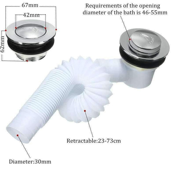 Planet Gates Bathroom Bathtub Drain Shower Room Brass Bathtub Waste Drain Bath Filter Waste Finished Drainer Bathroom Product