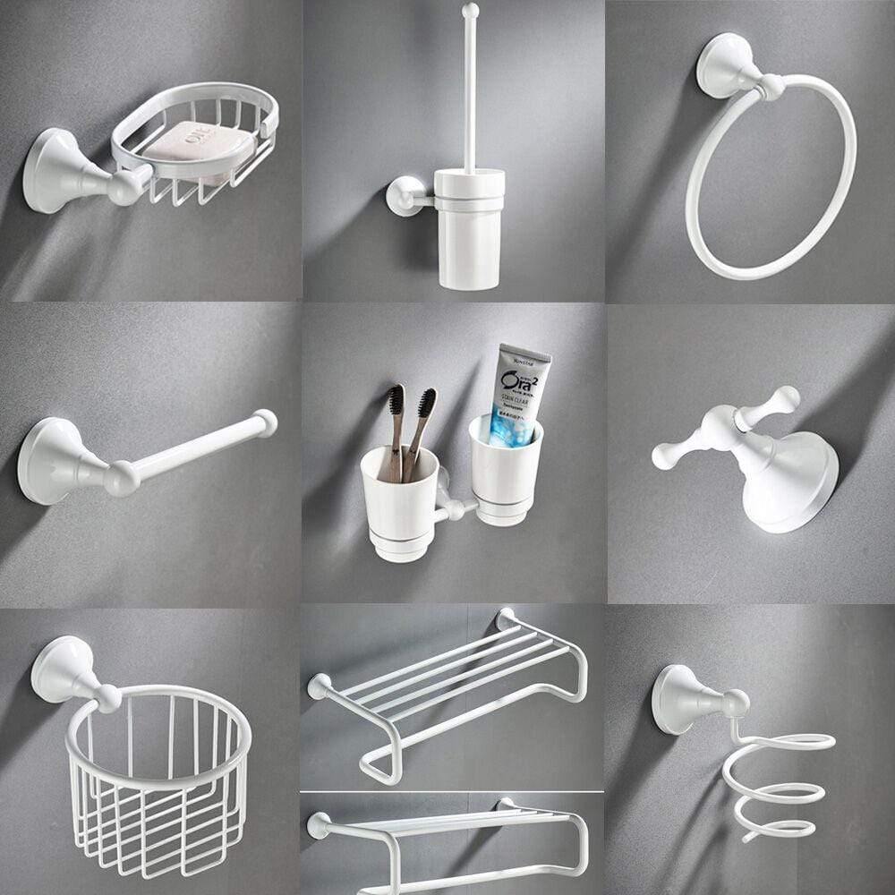 Planet Gates Bathroom Hardware Accessories Brass Set Toilet Brush Holder Towel Ring Hair Tumbler Holder Dry Holder Toilet Paper Holder