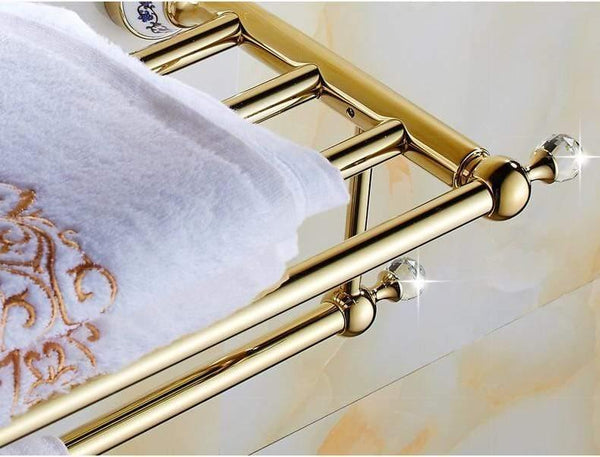 Bathroom Hardware Set Antique Gold&Crystal Bathroom Accessories Sets Bathroom Products FE1 - Planet Gates