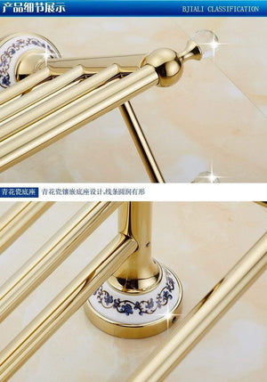 Planet Gates Bathroom Hardware Set Antique Gold&Crystal Bathroom Accessories Sets Bathroom Products FE1