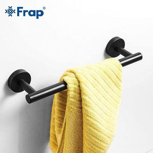 Planet Gates Bathroom Hardware Set Black Robe Hook Single Towel Bar Robe Hook Paper Holder Bathroom Accessories Y38124-2