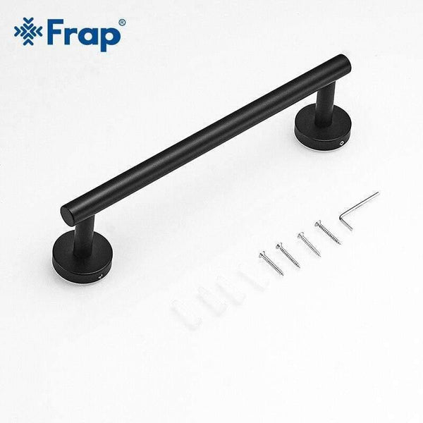 Planet Gates Bathroom Hardware Set Black Robe Hook Single Towel Bar Robe Hook Paper Holder Bathroom Accessories Y38124-2