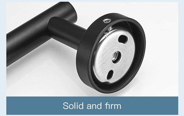 Planet Gates Bathroom Hardware Set Black Robe Hook Single Towel Bar Robe Hook Paper Holder Bathroom Accessories Y38124-2
