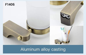 Planet Gates Bathroom Hardware Sets Towel Rack Bath Toilet Paper Holder Toothbrush Holder Bathroom Accessories F14