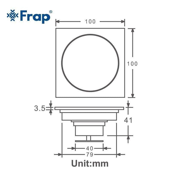 Planet Gates Bathroom Kitchen Balcony Shower Floor Drains 10*10cm Antique Square Floor Shower Drain Waste Grate DrainY38081