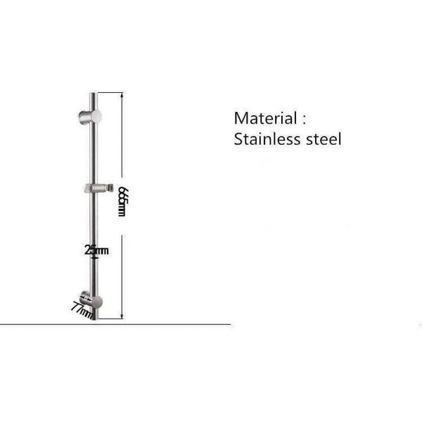 Planet Gates Bathroom Product Stainless Steel Shower Head Bar Stainless Steel Pipe Stainless Steel Adjustable Shower Sliding Bar Holder