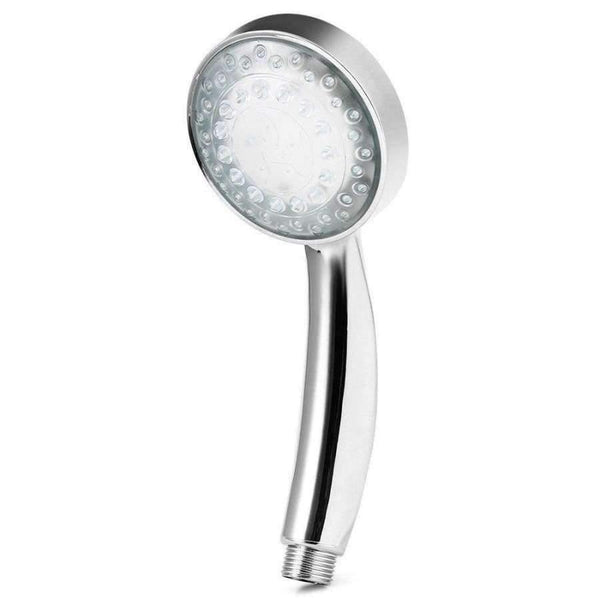 Planet Gates Bathroom products automatic luminous color LED 3 round shower caddy color handheld shower temperature sensor