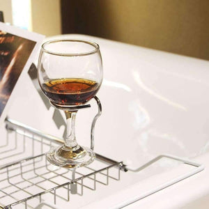 Planet Gates Bathtub Tray Shower Shelf Storage Chrome bath tub tray Wine Rack Extension Bathroom Storage Organization