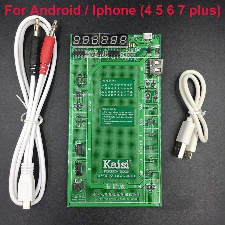 Planet Gates Battery Activation Charge Board for Android phone  iPhone 7 Plus 6S 6 Plus 5S 5 4S 4+micro USB Cable phone repair tool