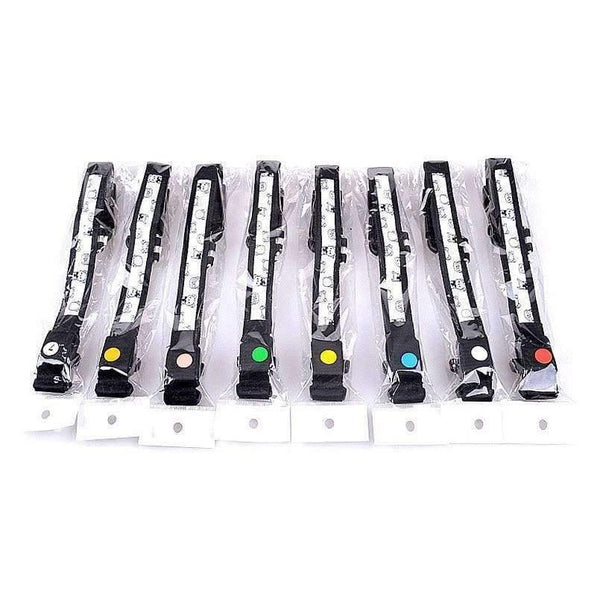 Planet Gates Battery Blue / S Dog Collar Nylon Creative Printing Style Night Lighting LED Flashing Growing Pet Dog Necklace Collar Luminous Pet Products