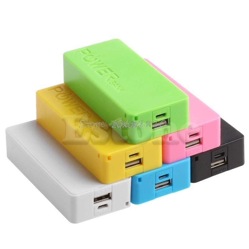 Planet Gates Battery Case 5V USB Power Bank Case 18650 Battery Charger DIY CASE For Cell Phone US Z17 Drop ship