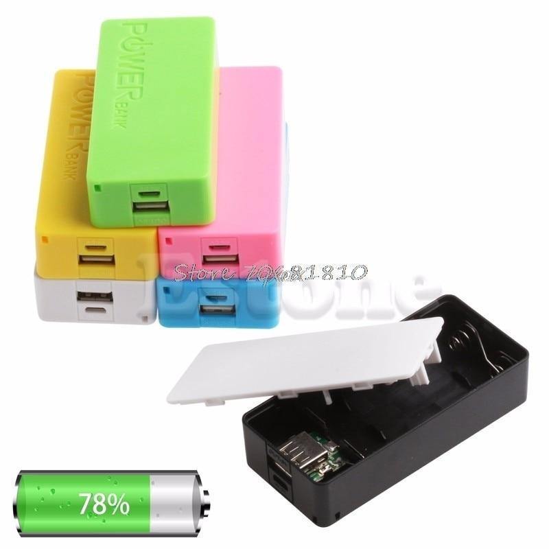 Planet Gates Battery Case 5V USB Power Bank Case 18650 Battery Charger DIY CASE For Cell Phone US Z17 Drop ship