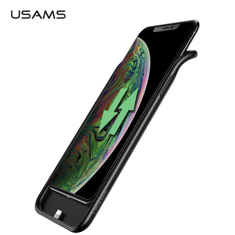 Planet Gates Battery Case For iPhone X XR XS XSmax,USAMS 4000mAh External Battery Charger Case Backup Power Bank Portable Power Charging Case