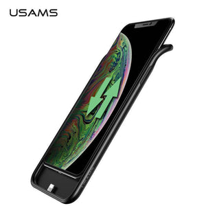 Planet Gates Battery Case For iPhone X XR XS XSmax,USAMS 4000mAh External Battery Charger Case Backup Power Bank Portable Power Charging Case