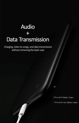 Planet Gates Battery Case For iPhone X XR XS XSmax,USAMS 4000mAh External Battery Charger Case Backup Power Bank Portable Power Charging Case